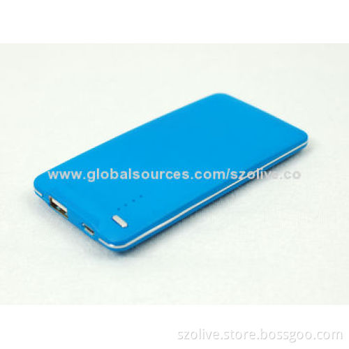 Portable power banks, 2014 fashionable type with 4,000mAh real capacity